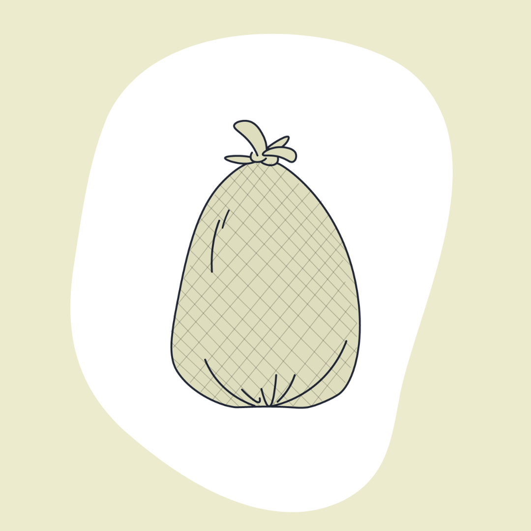 Illustration of eco-friendly waste bags, the first segment on our product page.